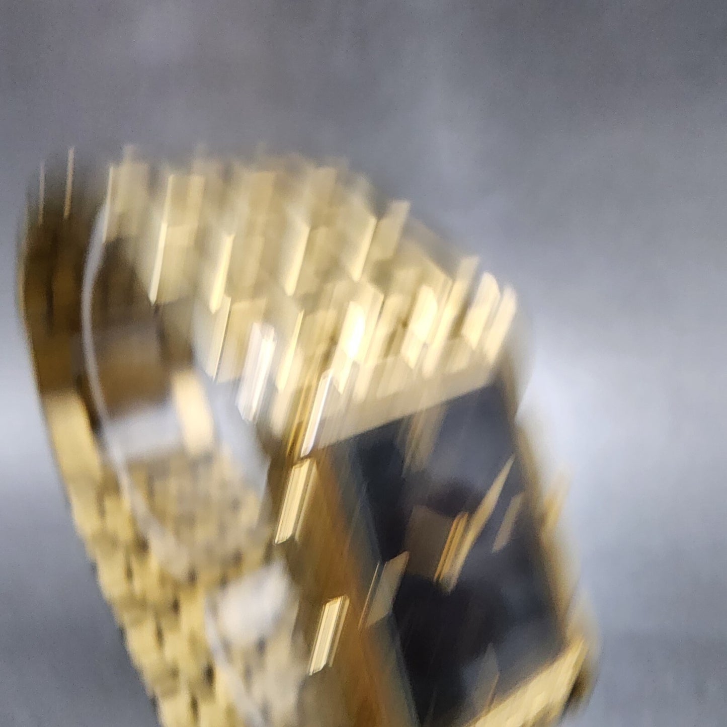 Citizen CQ Tank Watch Men 23mm Black Dial Gold Tone Rectangle New Battery