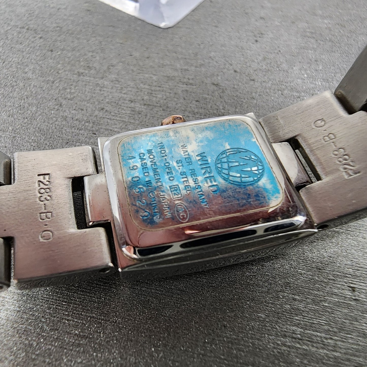 Seiko Wired Tank Watch Women 16mm White Dial Silver Tone 1n01-0fe0 New Battery