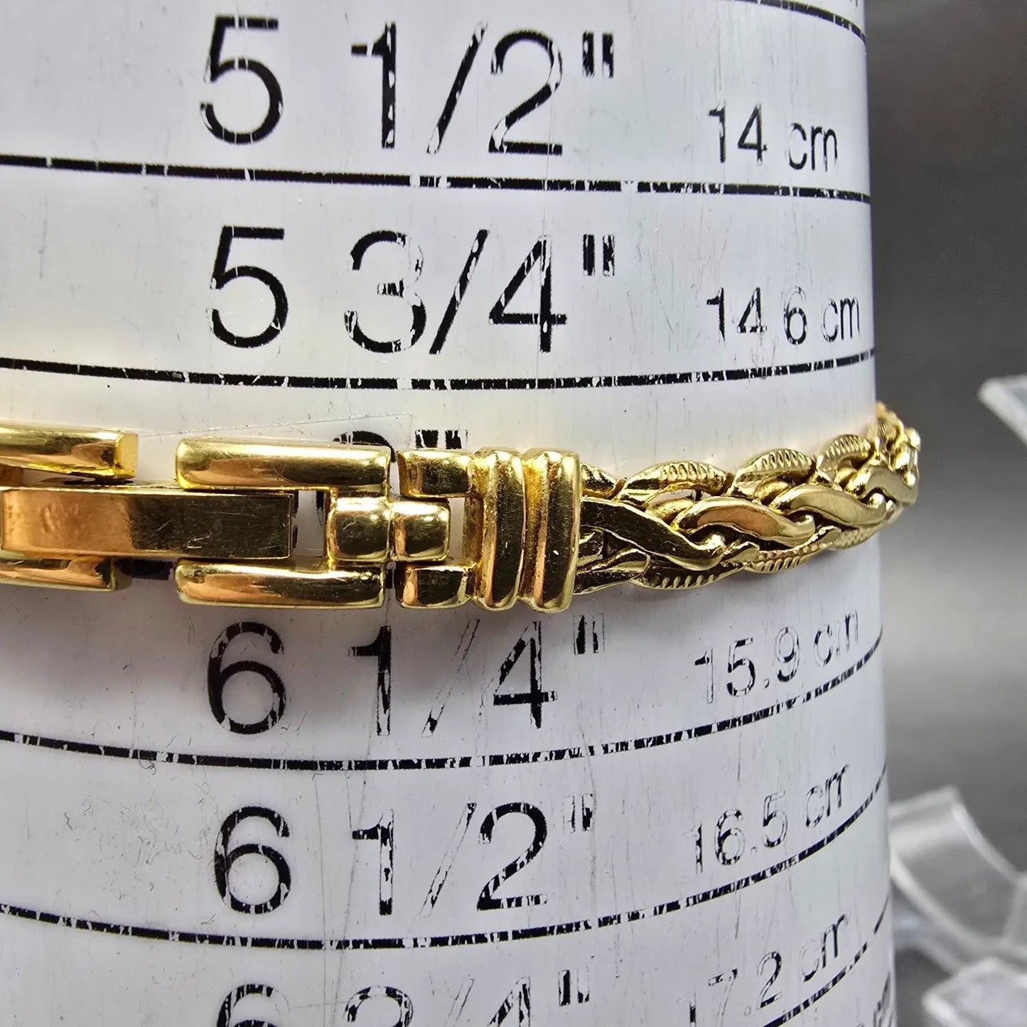 Jules Jurgenson Watch Women 22mm MOP Dial Gold Gem Set Round New Battery10