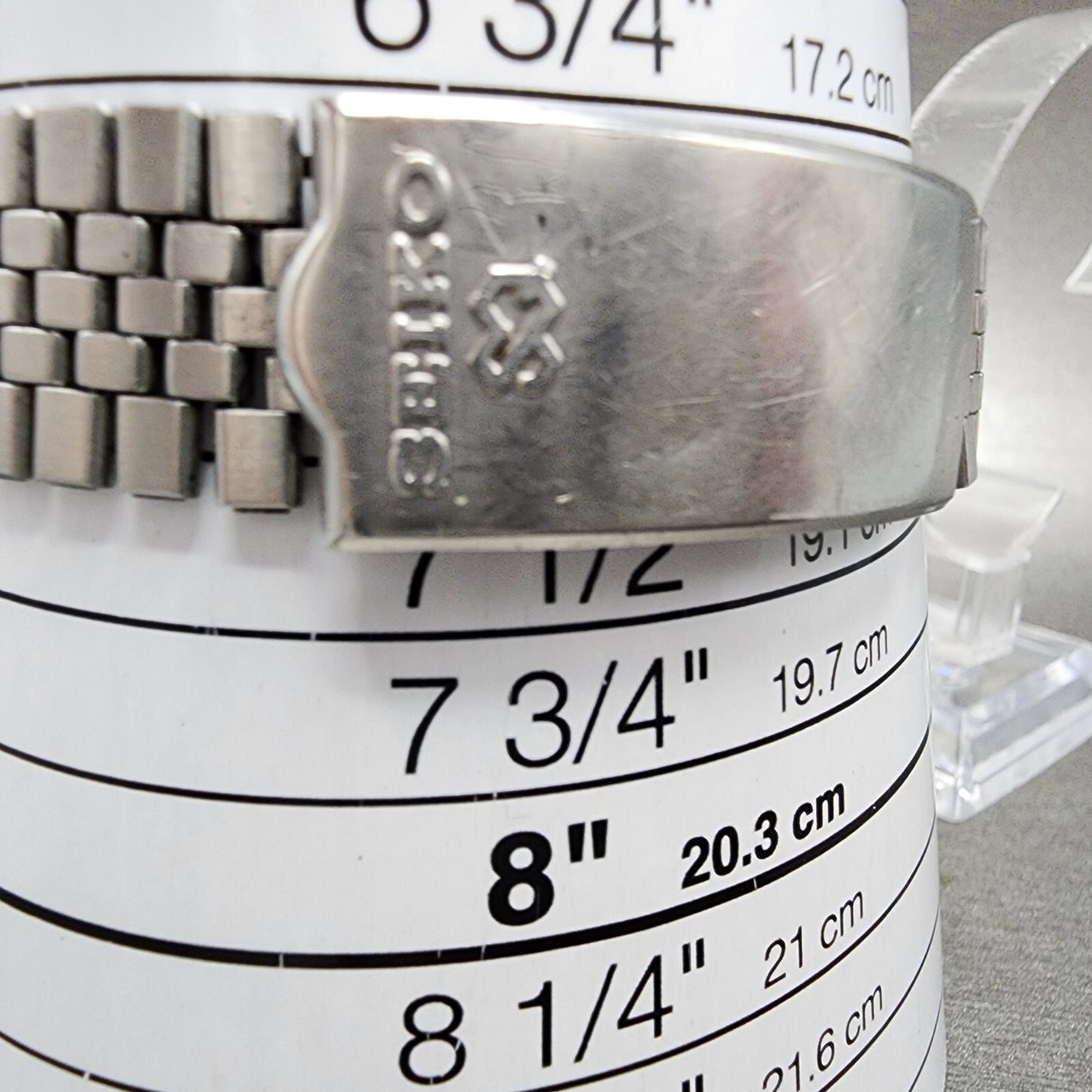 Seiko Digital Watch Men 34mm Digital Steel Alarm A134-5009 Rectangle PARTS