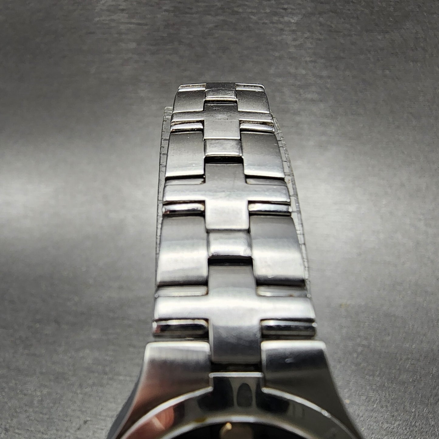 Movado Juro Watch Women 24mm Black Dial Steel Round 84 E4 1844 New Battery