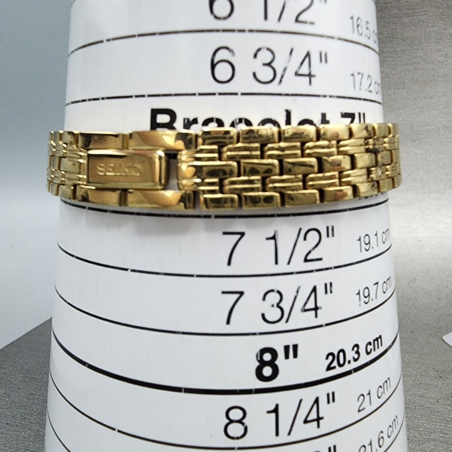 Seiko Tank Watch Women 16mm Champagne Dial Gold Tone 1n010FH0 New Battery10