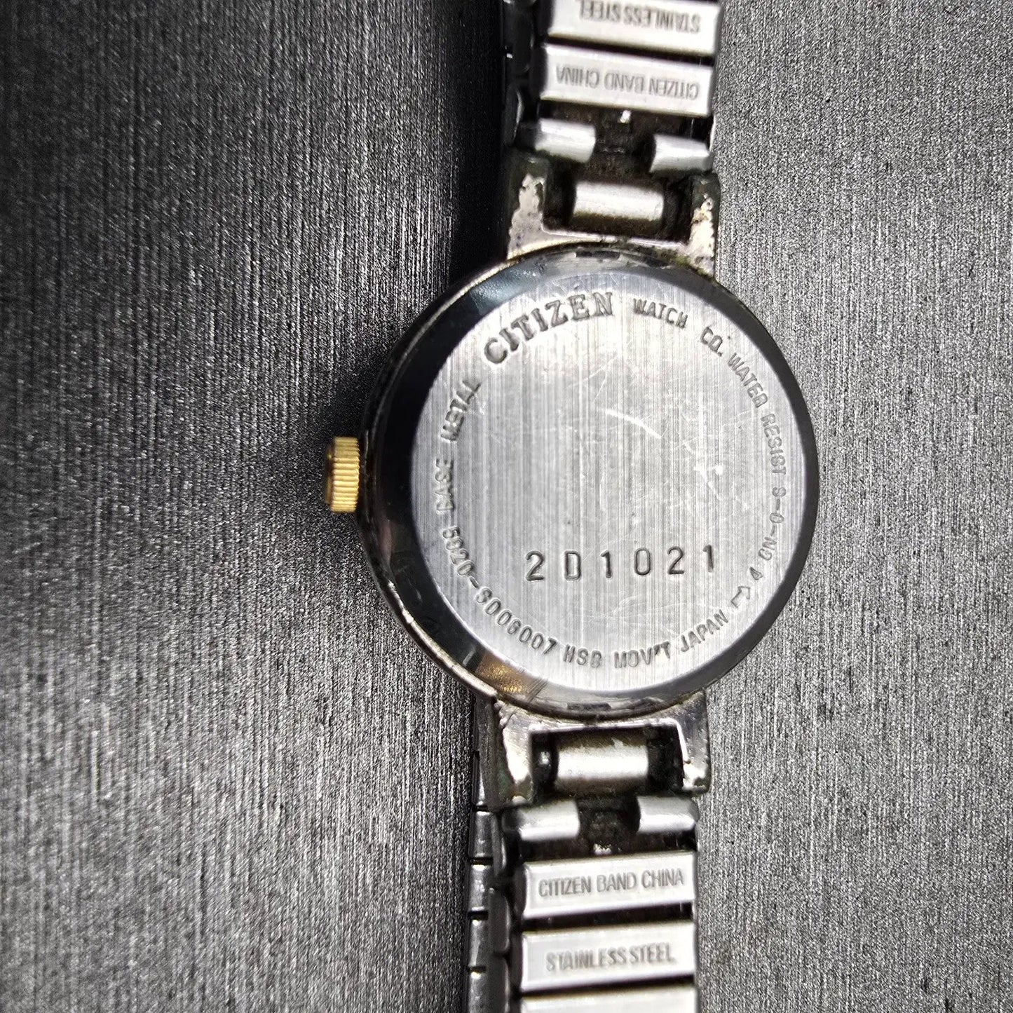 Citizen Watch Women 20mm Black Dial Two Tone Round 5920-S006007 New Battery10
