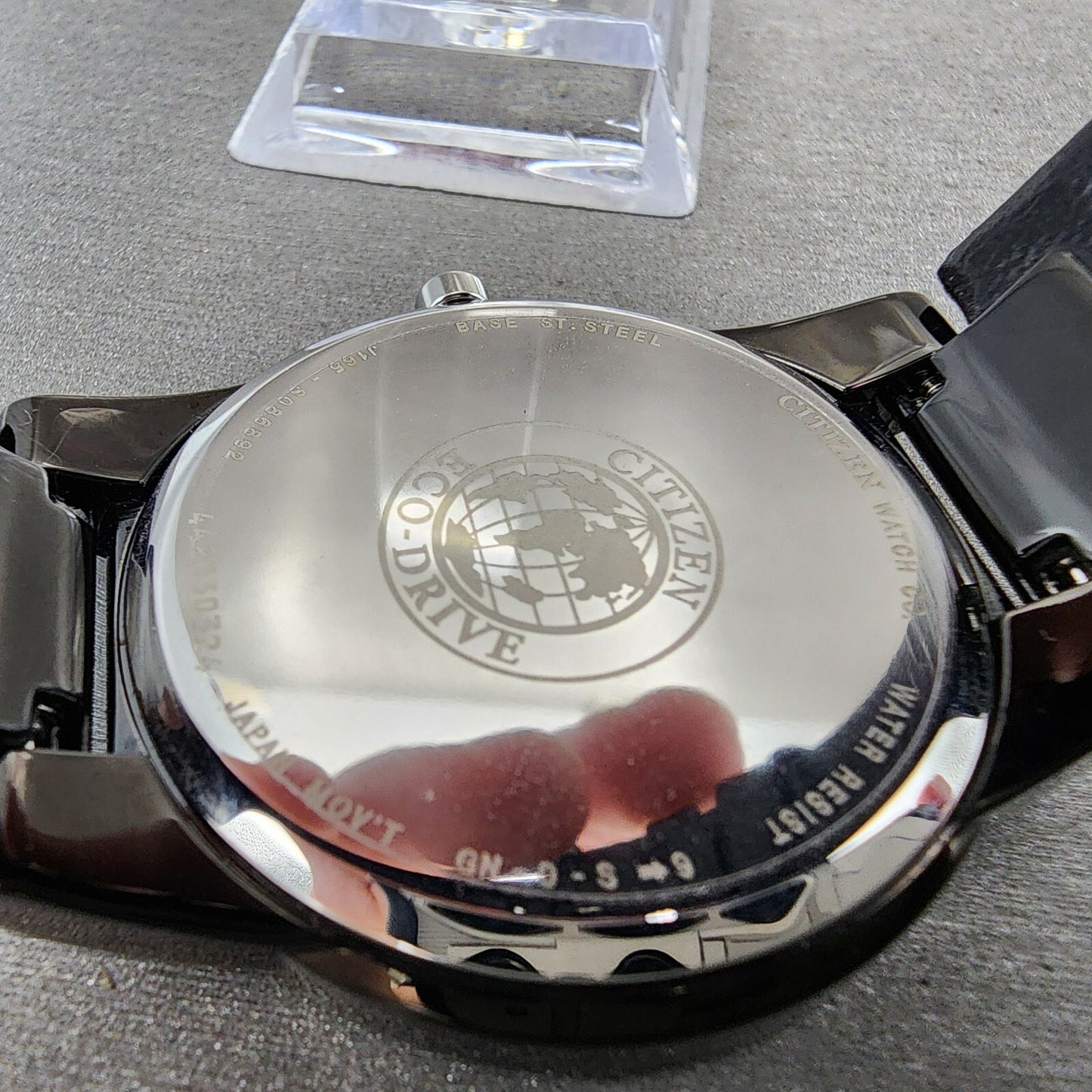 Citizen Eco-Drive Axiom Watch Men 40mm Black Dial Black Tone Leather Date Works