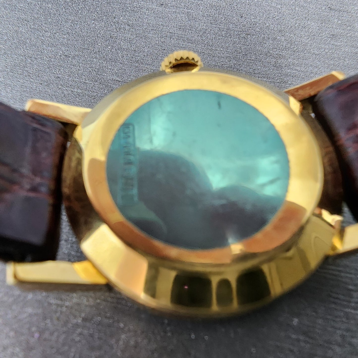 Technos Queen Extra Watch Women 23mm Tiger-eye Dial Gold Filled Manual Wind Runs