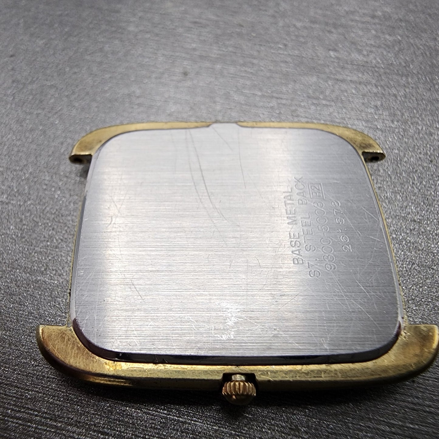 Seiko Lassale Tank Watch Women 27mm Gold Dial Gold Tone Rectangle New Battery