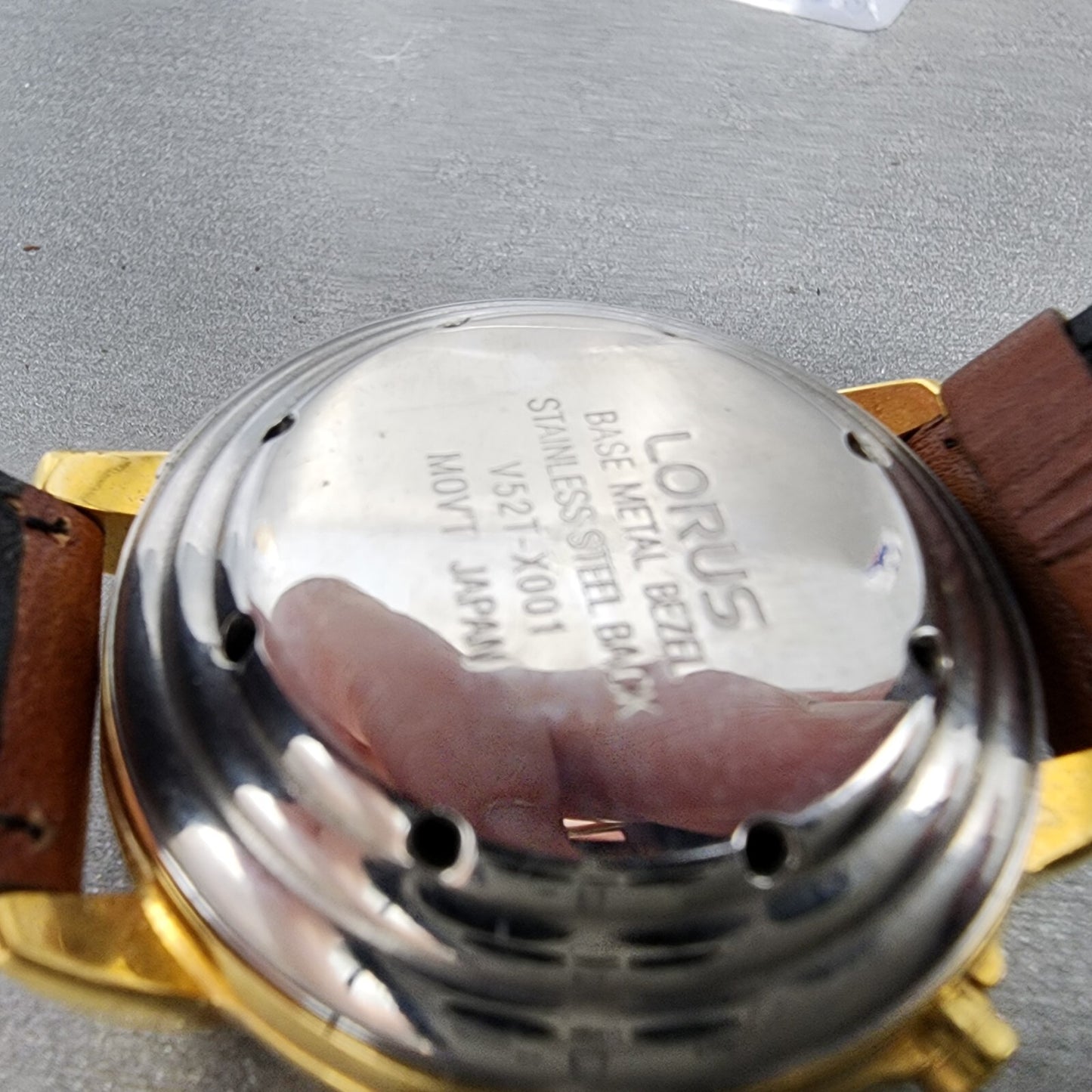 Lorus Mickey Mouse 36mm Watch Men White Dial Gold Tone V52t-x001 New Battery
