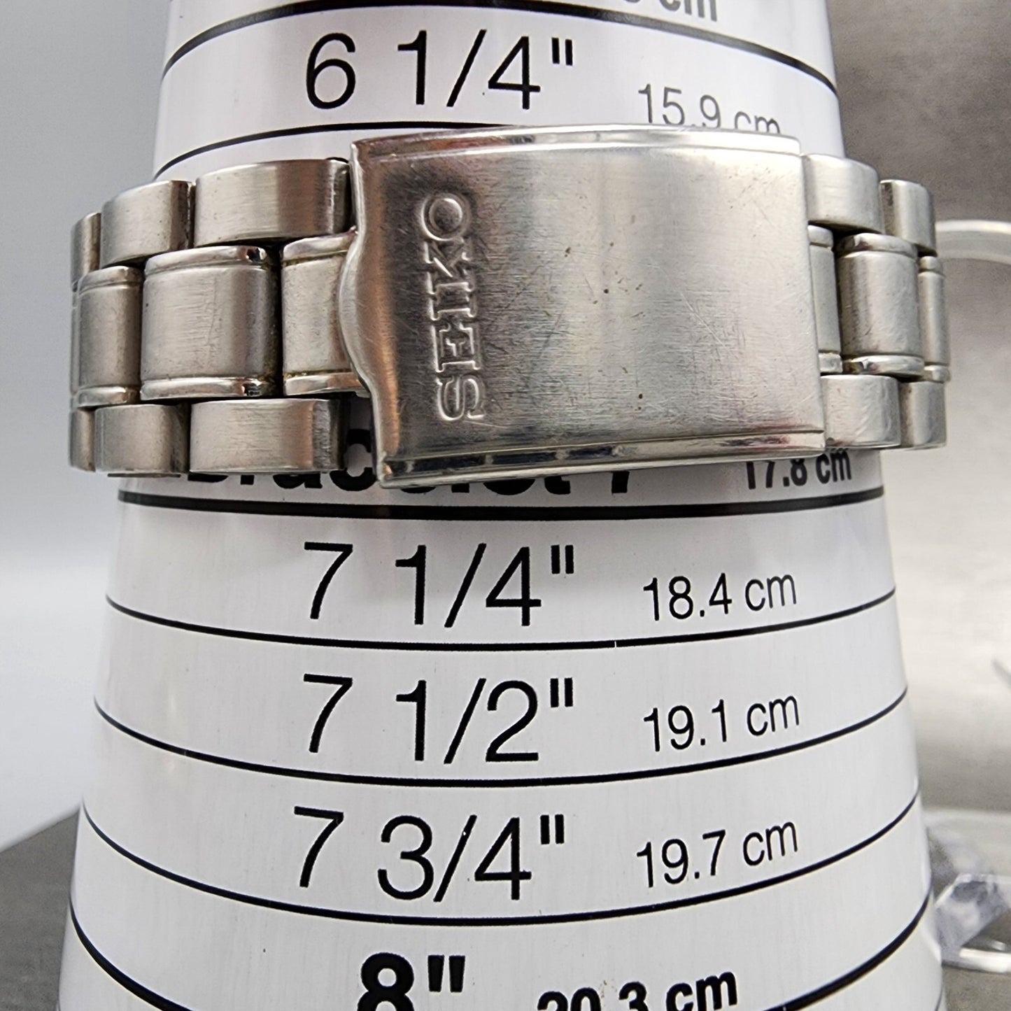 Seiko Chronograph Watch Men 40mm Silver Dial silver Tone Date 7t920dw0 Newbatt10
