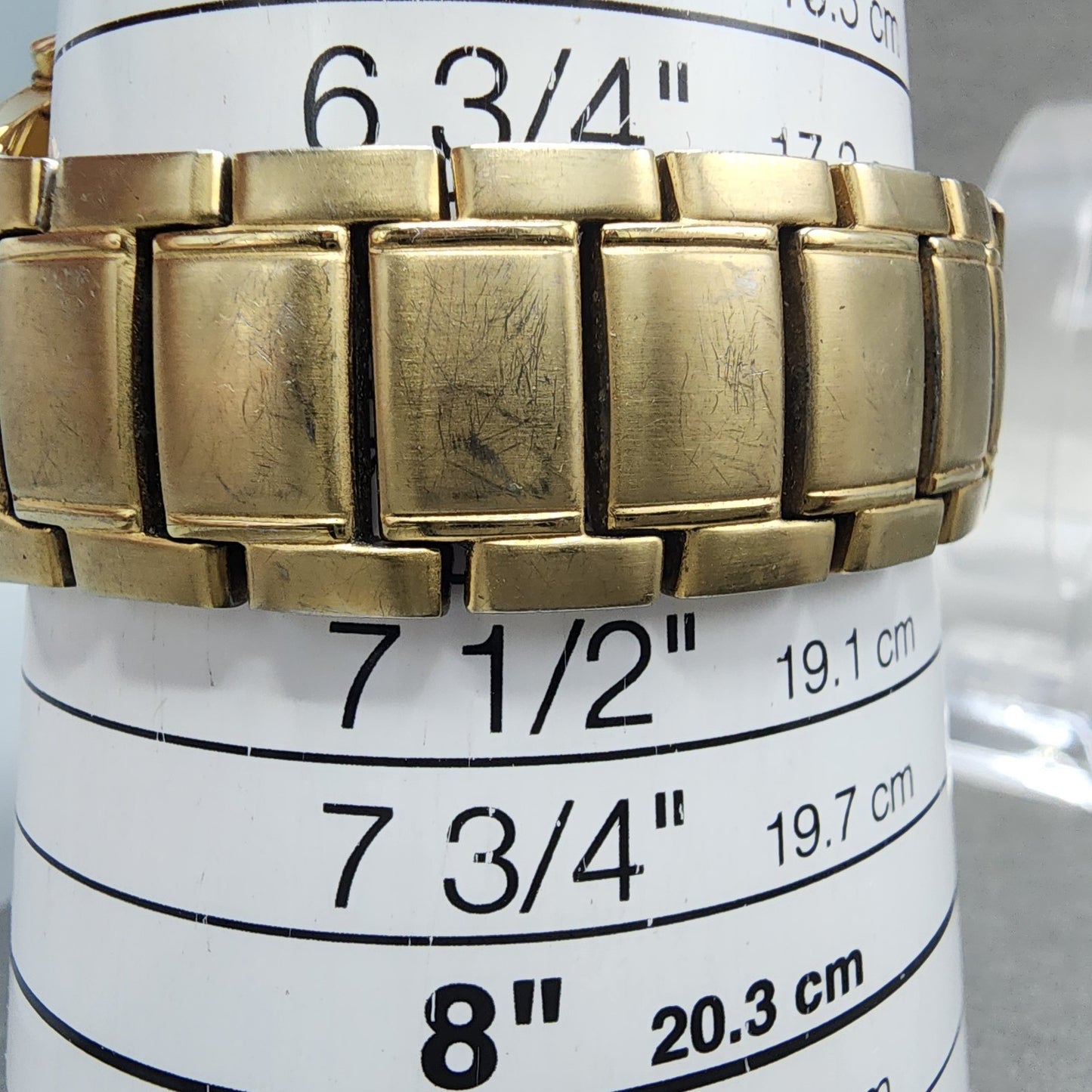 Seiko Chronograph Watch Men 39mm Champagne Dial Gold Tone Date New Battery10
