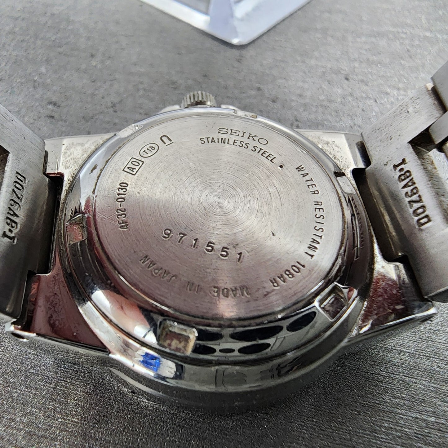 Seiko Lukia Perpetual Calendar Watch Women 30mm Silver Dial Steel 4f32-0130 PART