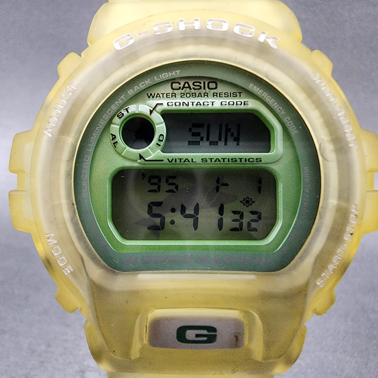 Casio G-Shock DW-6910K Watch Men 50mm Digital Clear Case ICERC Edition New Batt