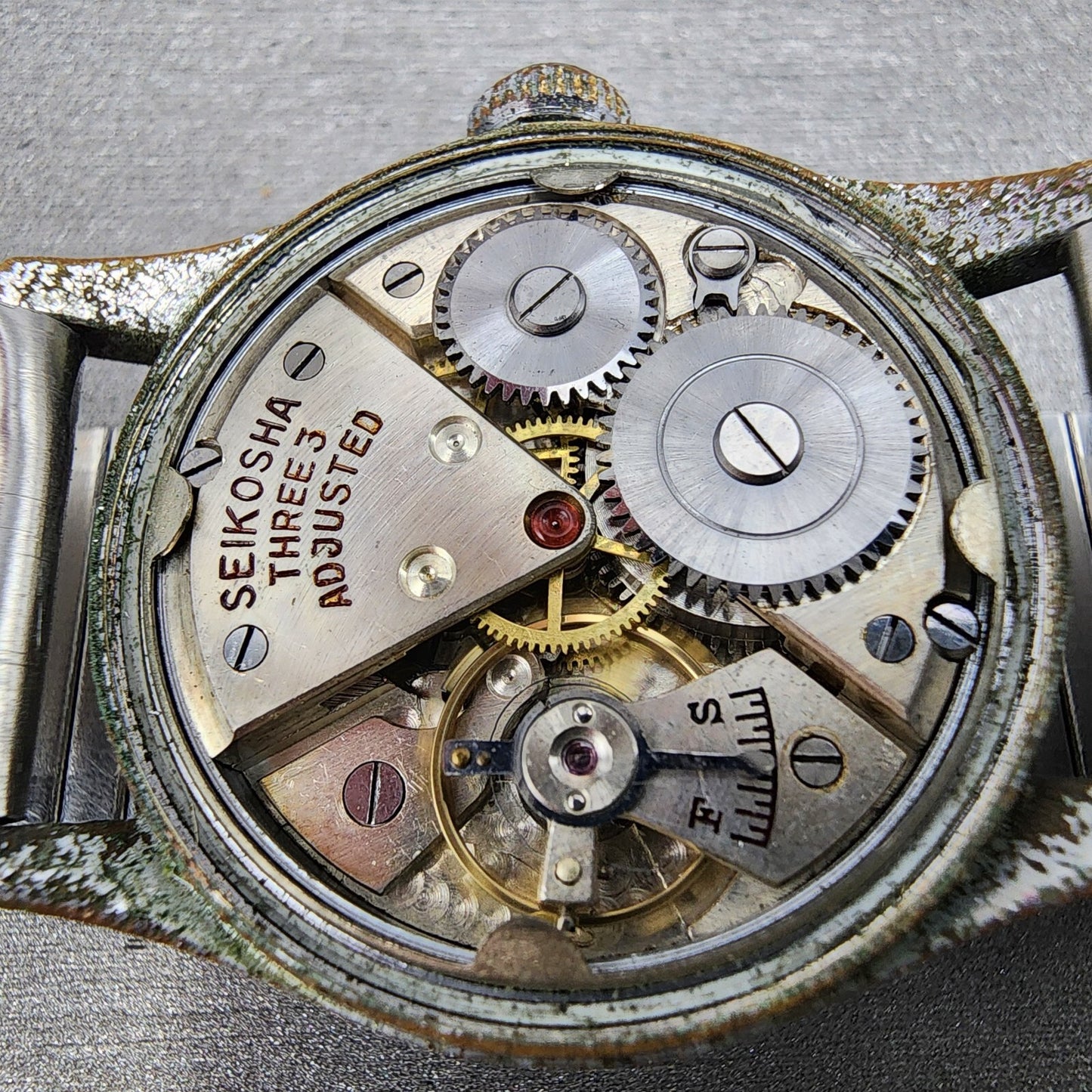 VTG Seiko Super Chronometer Watch Unisex 28mm Cream Dial Silver Tone Manual Wind