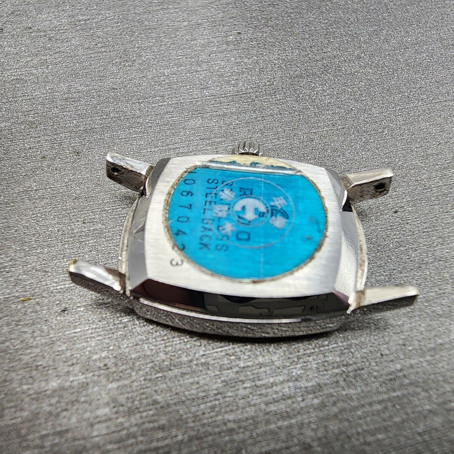 Rado Silky Tank Watch Women 18mm Silver Dial Steel Rectangle Manual Wind PARTS12