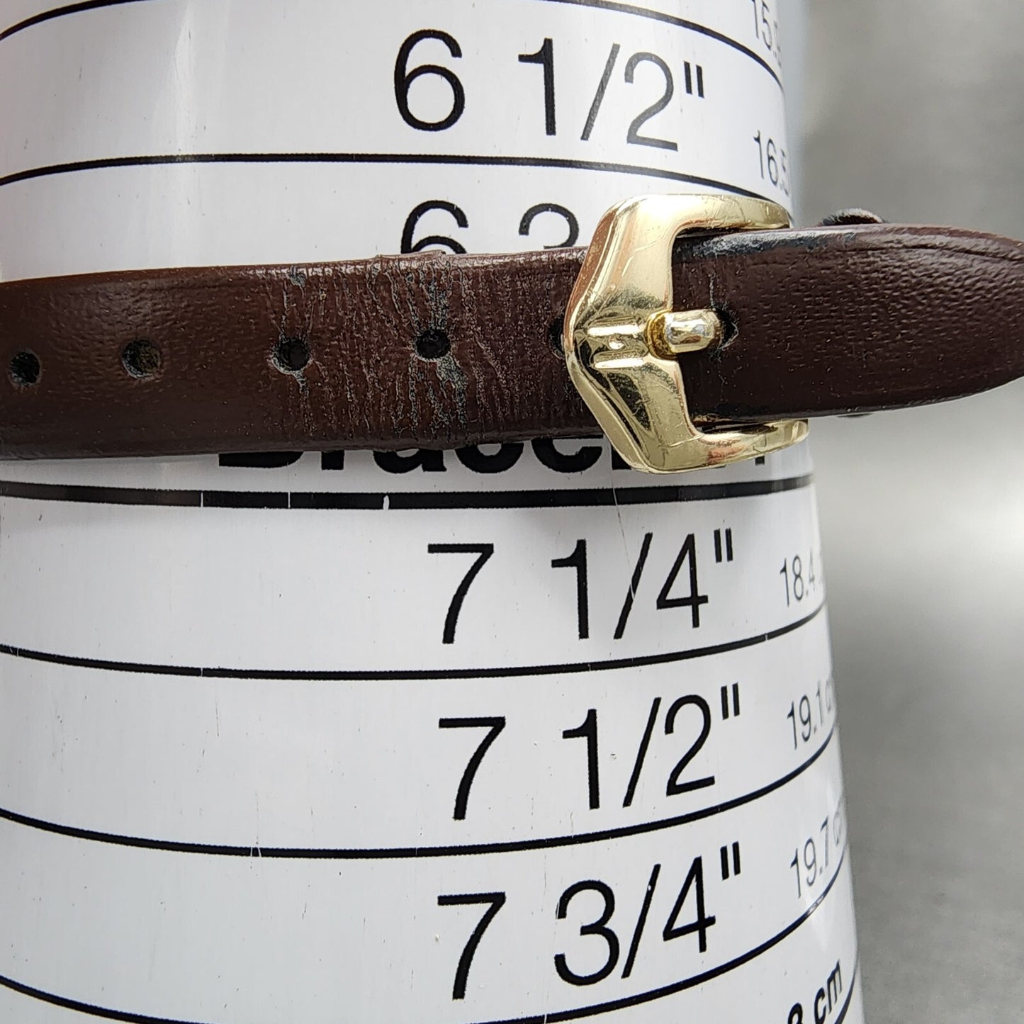 Seiko Tank Watch Women 17mm Brown Dial Gold Tone 2p205a09 New Battery10
