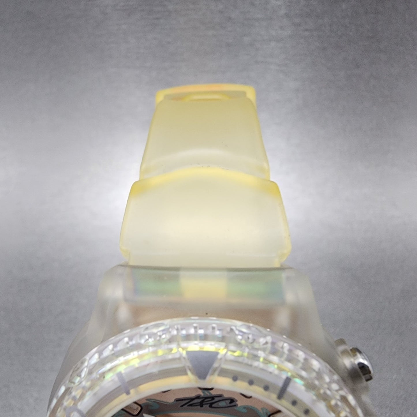 Orient Town & Country Dive Watch Men 40mm Pink Dial Clear Case Surfboard New bat