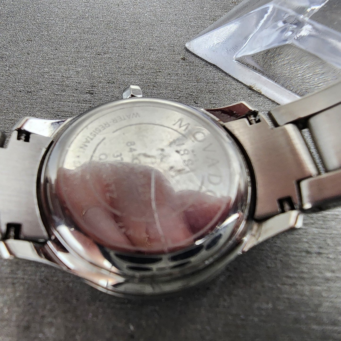 Movado Museum Watch Women 25mm Black Dial Stainless Steel Round New Battery