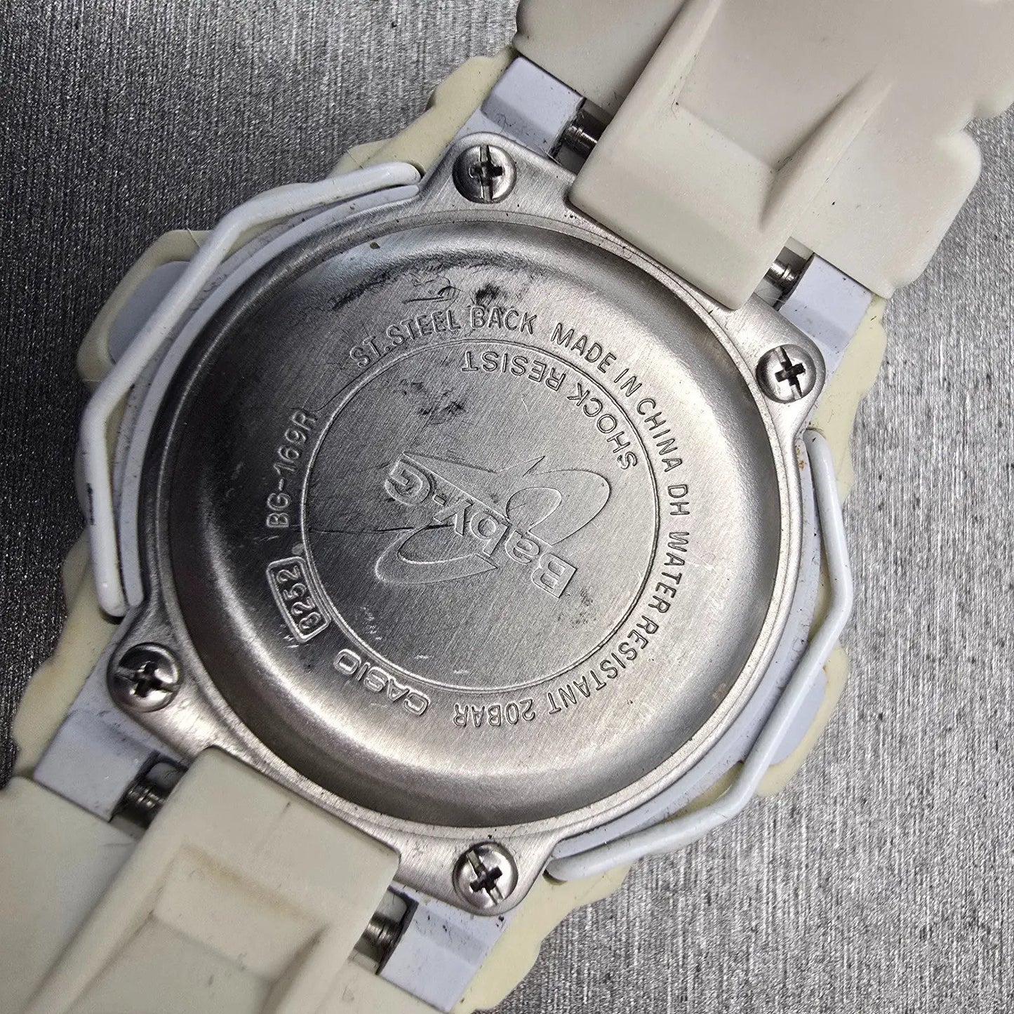 Casio Baby-G BG-169R Watch Women 42mm White Dial White Tone Alarm Chrono New Bat10