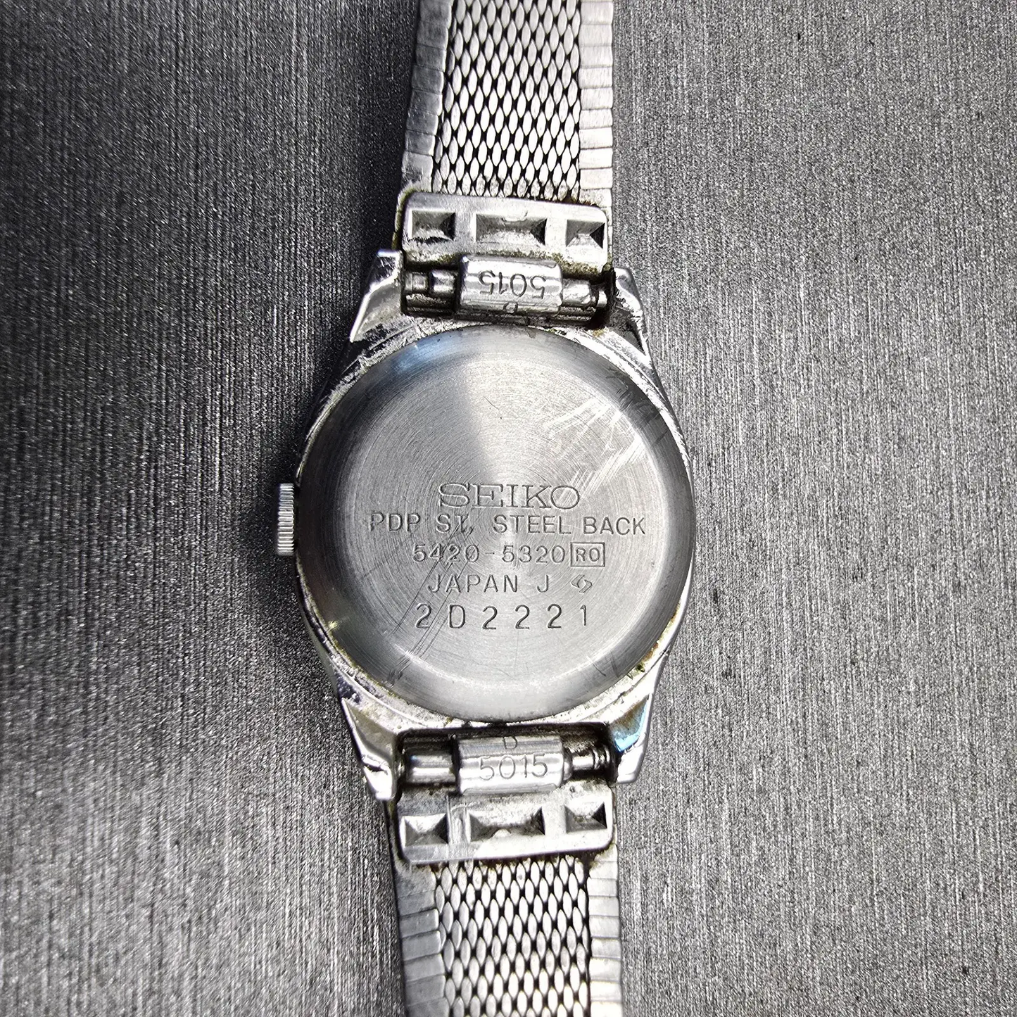 Seiko Watch Women 19mm Silver Dial Silver Tone Oval 5420-5320 New Battery VTG10