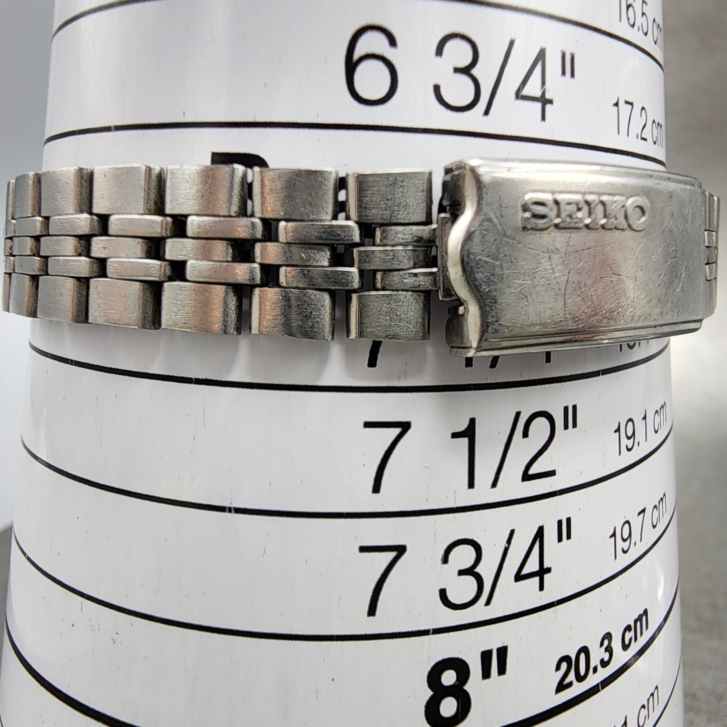 Seiko Automatic Watch Women 23mm Silver Dial Silver Tone Date 4205-0160 Runs