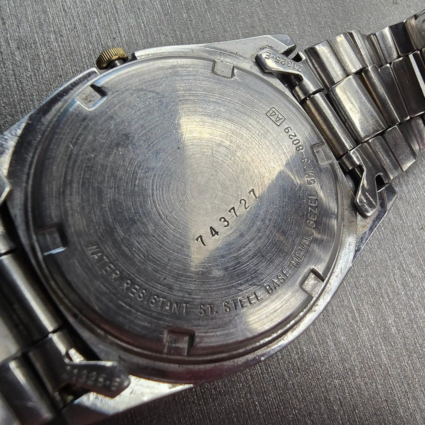 Seiko President Watch Men 35mm Silver Dial Two Tone Daydate 5H23-8029 New Batt10