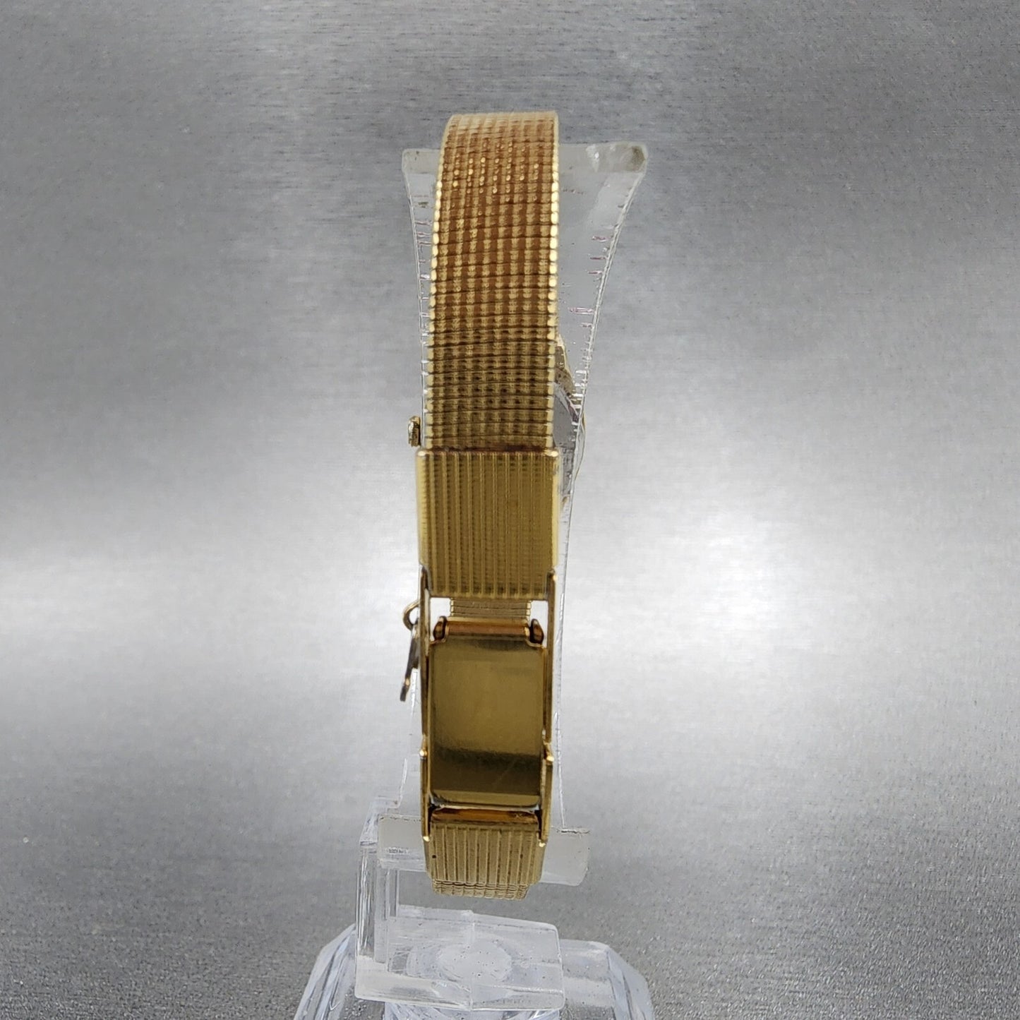 Seiko Watch Women 16mm champange Dial Gold Tone Octagon 2C20-5569 New Battery