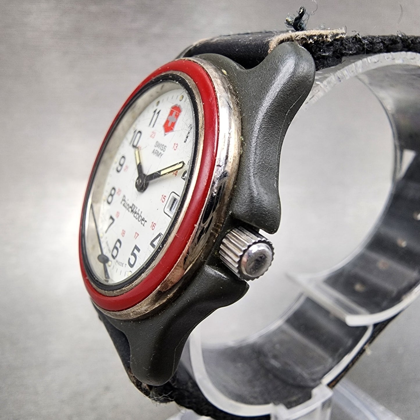 Victorinox Swiss Army Watch Women 23mm White Dial Black Tone Round PARTS