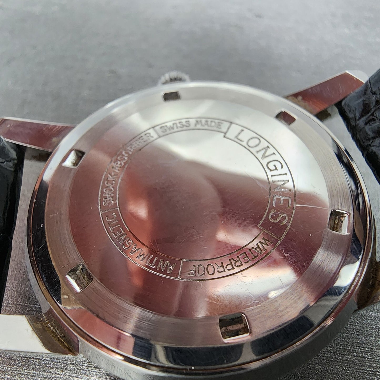Longines Sport Chief Watch Men 34mm Champagne Dial Steel Date Round Manual Wind