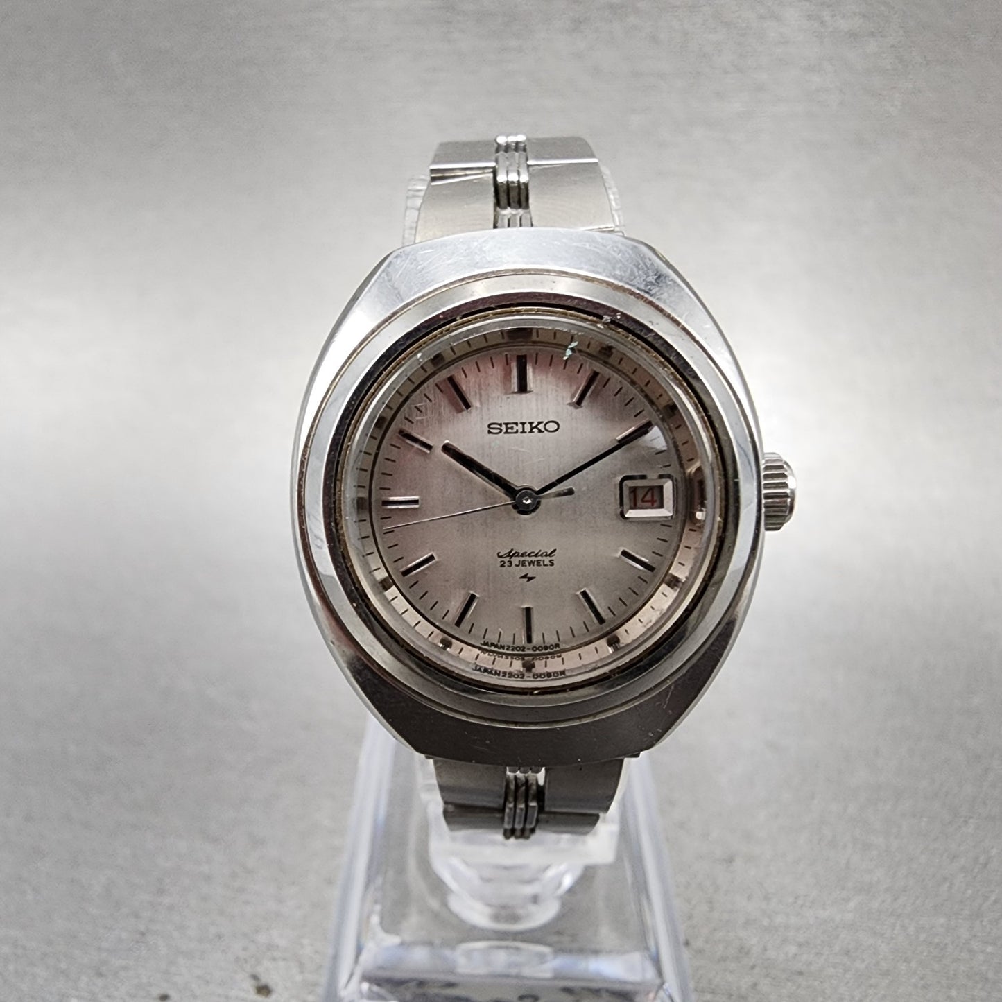 Seiko Special Watch Women 27mm Silver Dial Silver Tone Automatic 2202-0080 Run