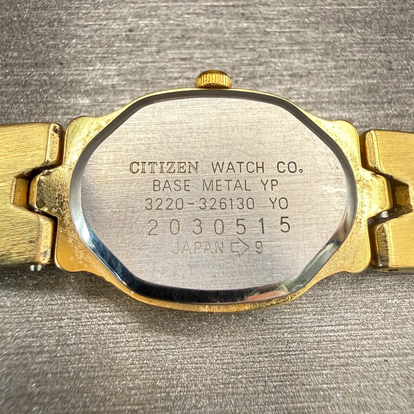 Citizen Watch Women 17mm MOP Dial Gold Tone Oval 3220-326130 New Battery VTG10