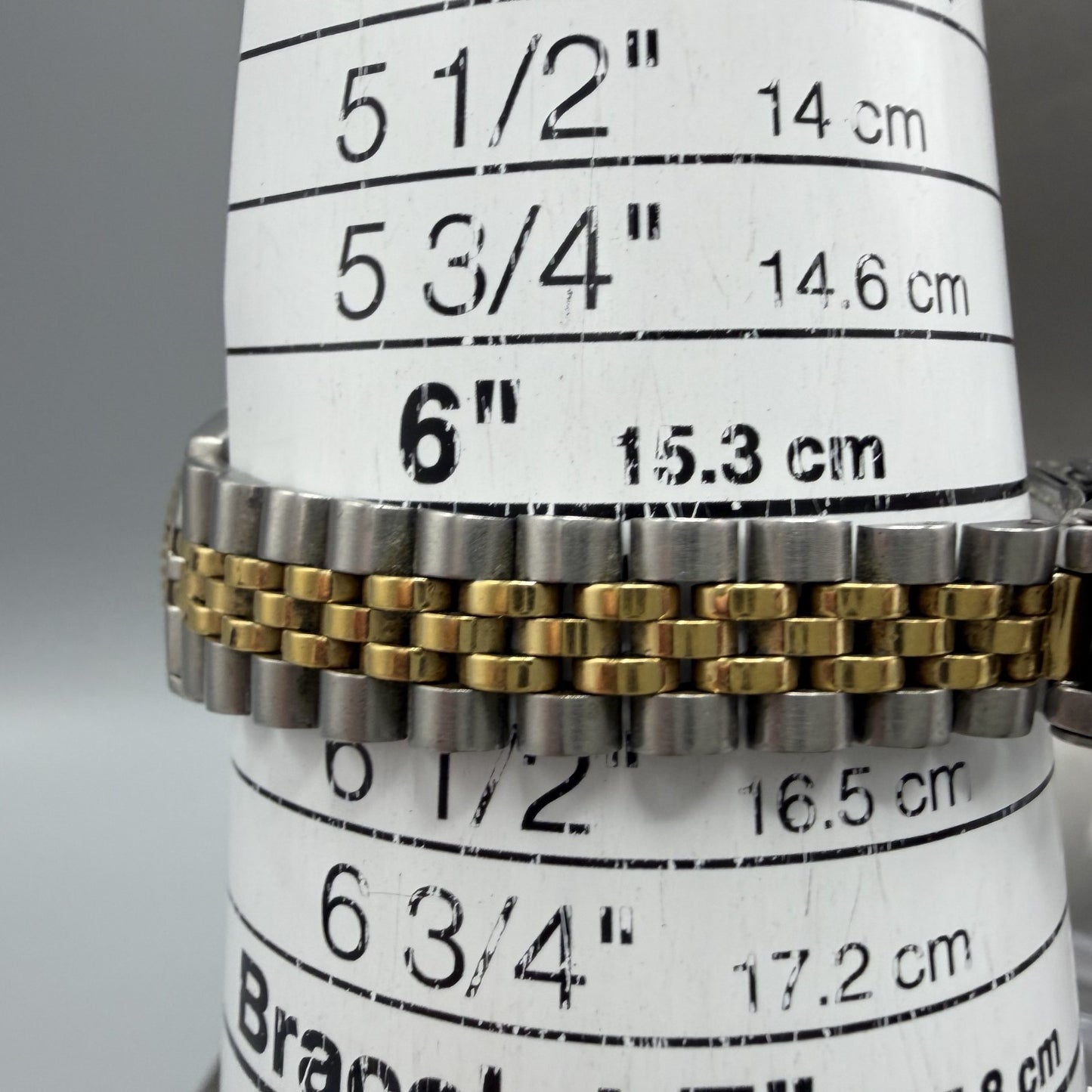 Seiko SQ Watch Women 24mm Gold Dial Two Tone Daydate 24mm Round New Battery ID410