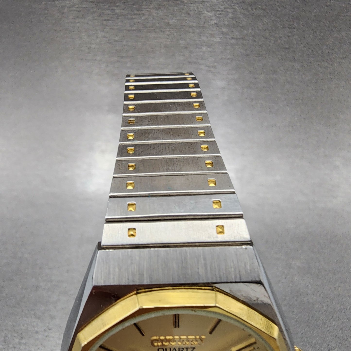 Citizen CQ Watch Men 34mm Champagne Dial Two Tone Daydate 3801-289536 PARTS