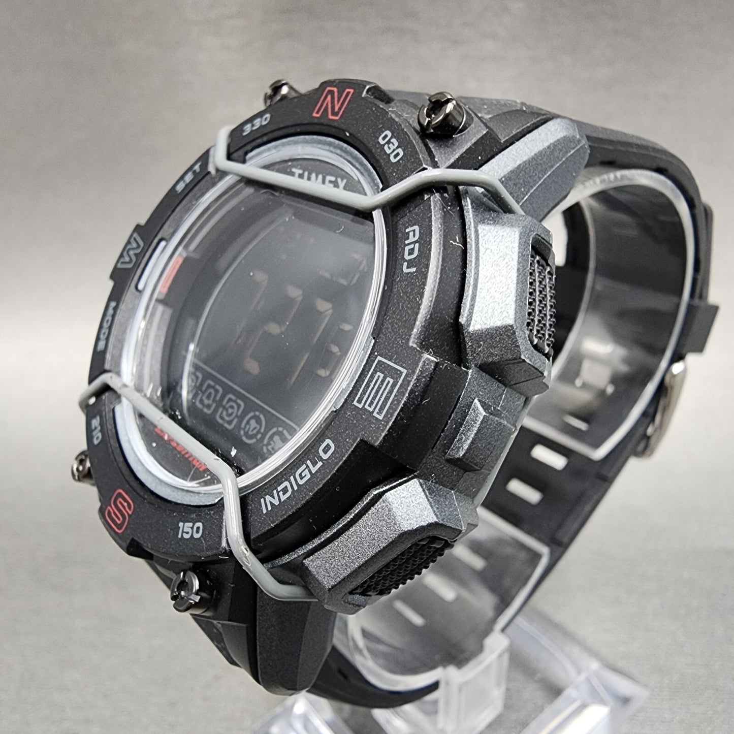 Timex Expedition Digital Watch Men 47mm Alarm Chrono Round New Battery