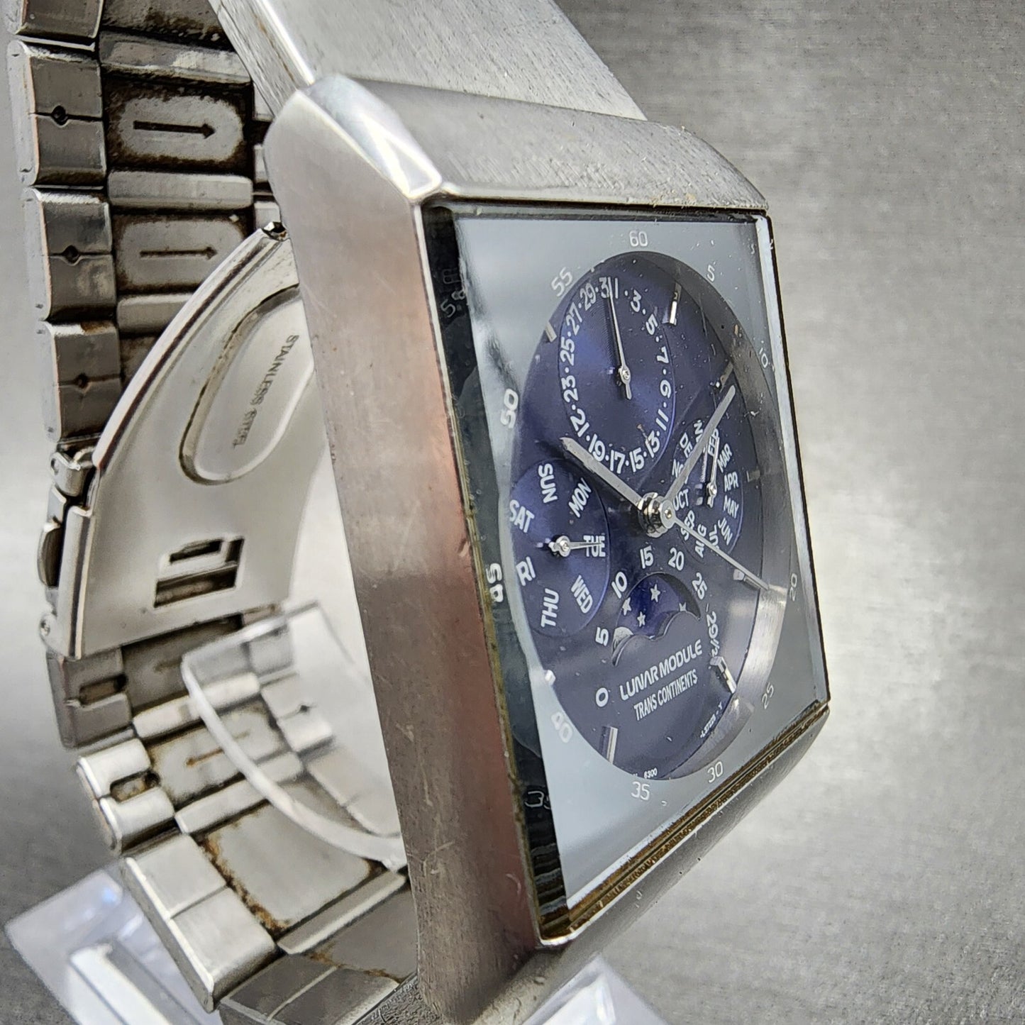 Trans Continents Triple Calendar Moonphase Watch Men 31mm 6300-H24440 PARTS