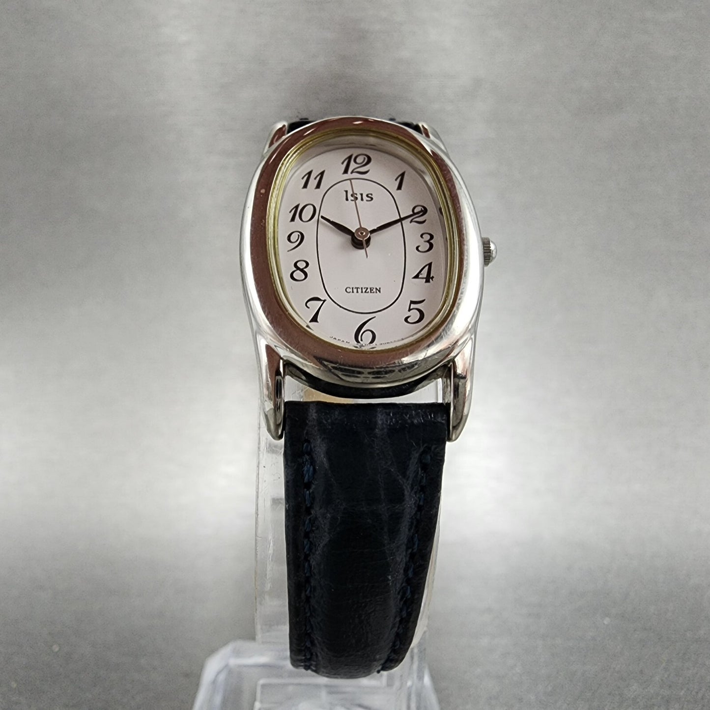 Citizen ISis Watch Women 20mm White Dial Silver Tone Oval 5930-L11825 New Batt