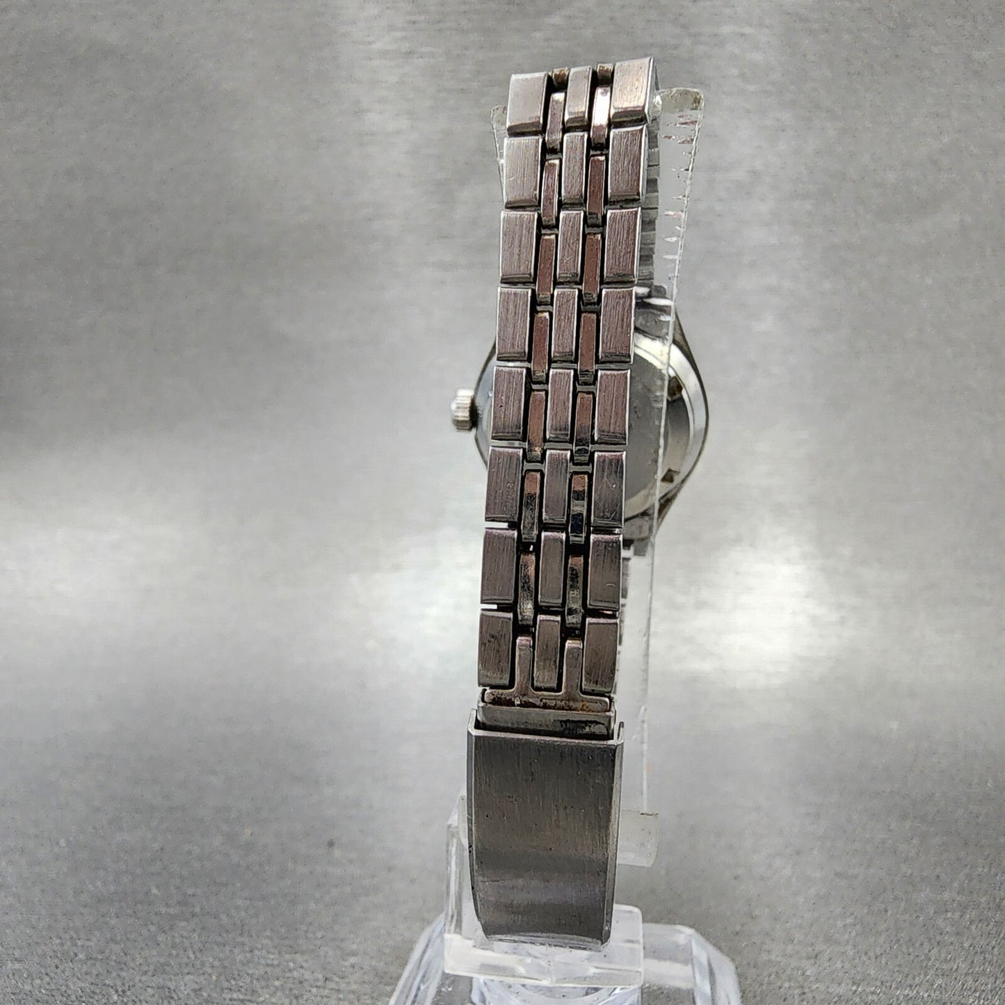 Seiko Automatic Watch Women 25mm Silver Dial Silver Tone Daydate 2205-0750 Runs
