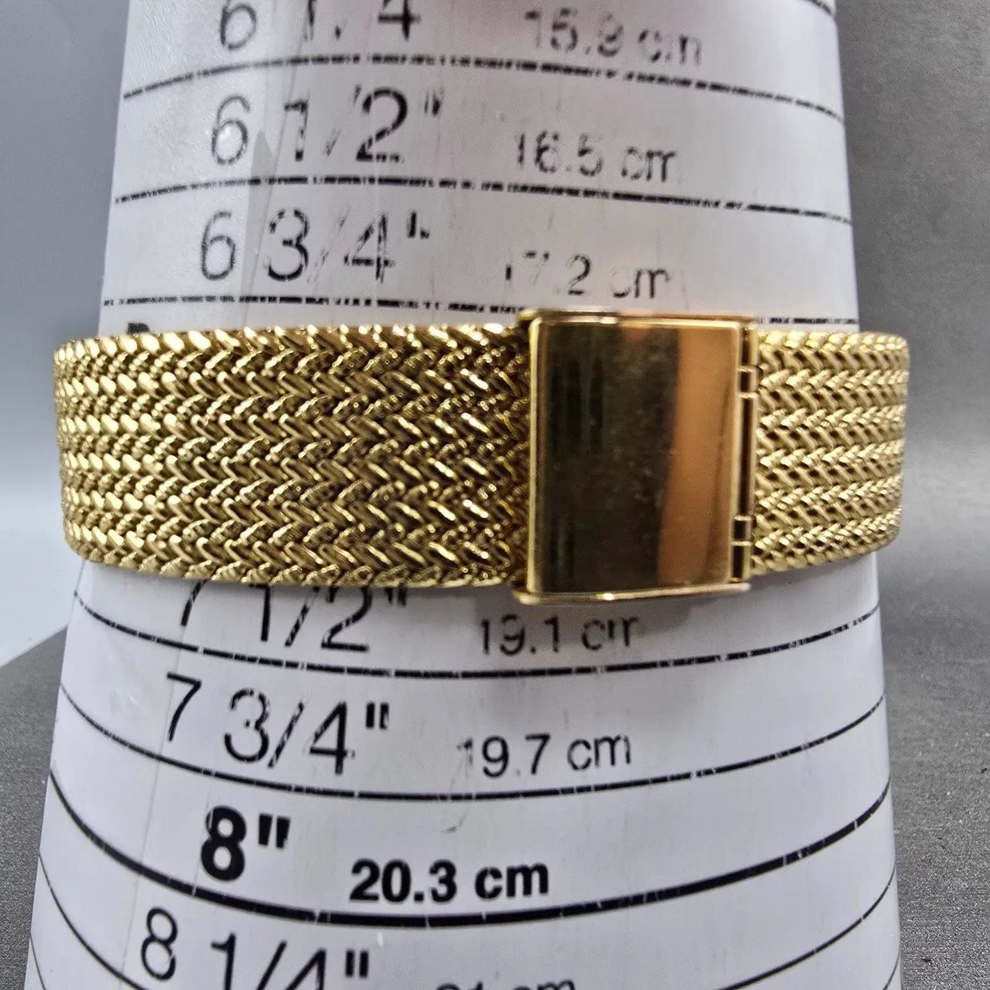 Jules Jurgenson Watch Men 32mm Blue Dial Gold Tone Mesh Band New Battery11