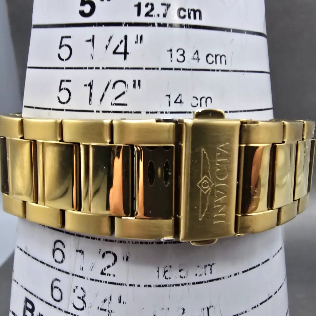 Invicta Speedway Watch Men 42mm Gold Dial Gold Tone Octagon 49127 New Battery10