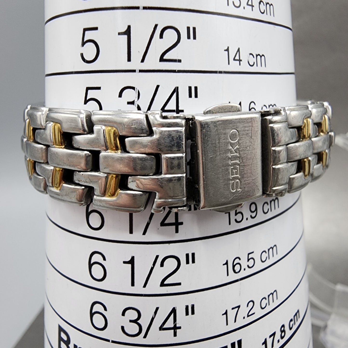 Seiko Watch Women 26mm Champagne Dial Two Tone Date V789-0369 New Battery