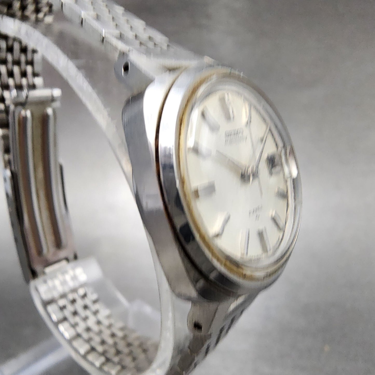 Seiko Maticlady Watch Women 24mm White Dial Steel Date 2517-3201 PARTS