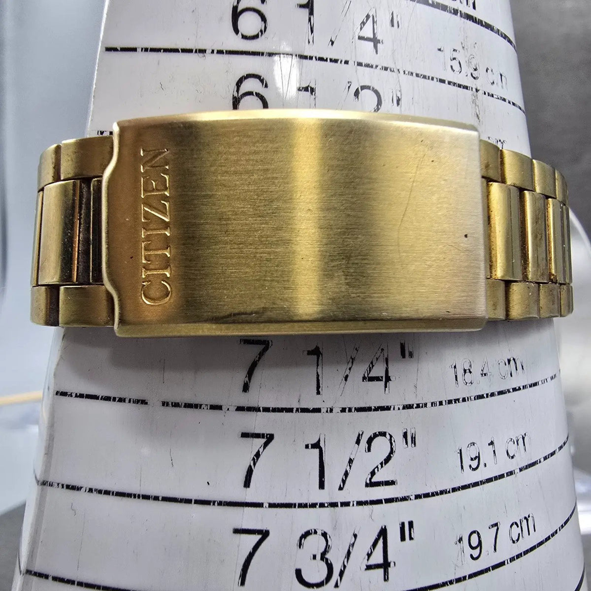Citizen CQ Watch Men 34mm Champagne Dial Gold Tone Daydate 6101-915046 PARTS JP11