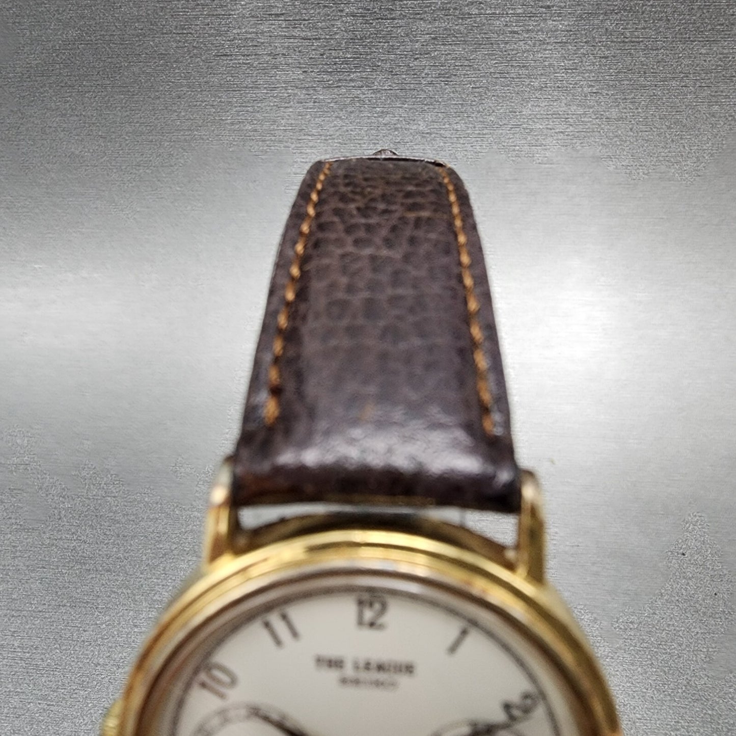 Seiko The League Watch Men 32mm White Dial Gold Tone Daydate Round New Battery