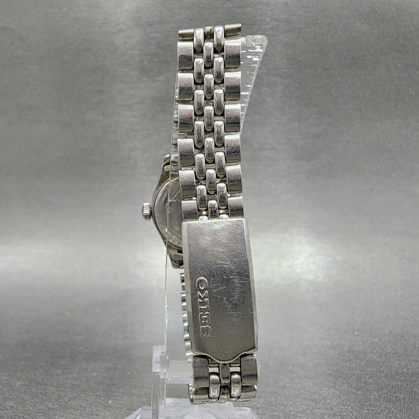 Seiko Watch Women 23mm Silver Dial Steel Round Manual Wind 2104-0091 PARTS
