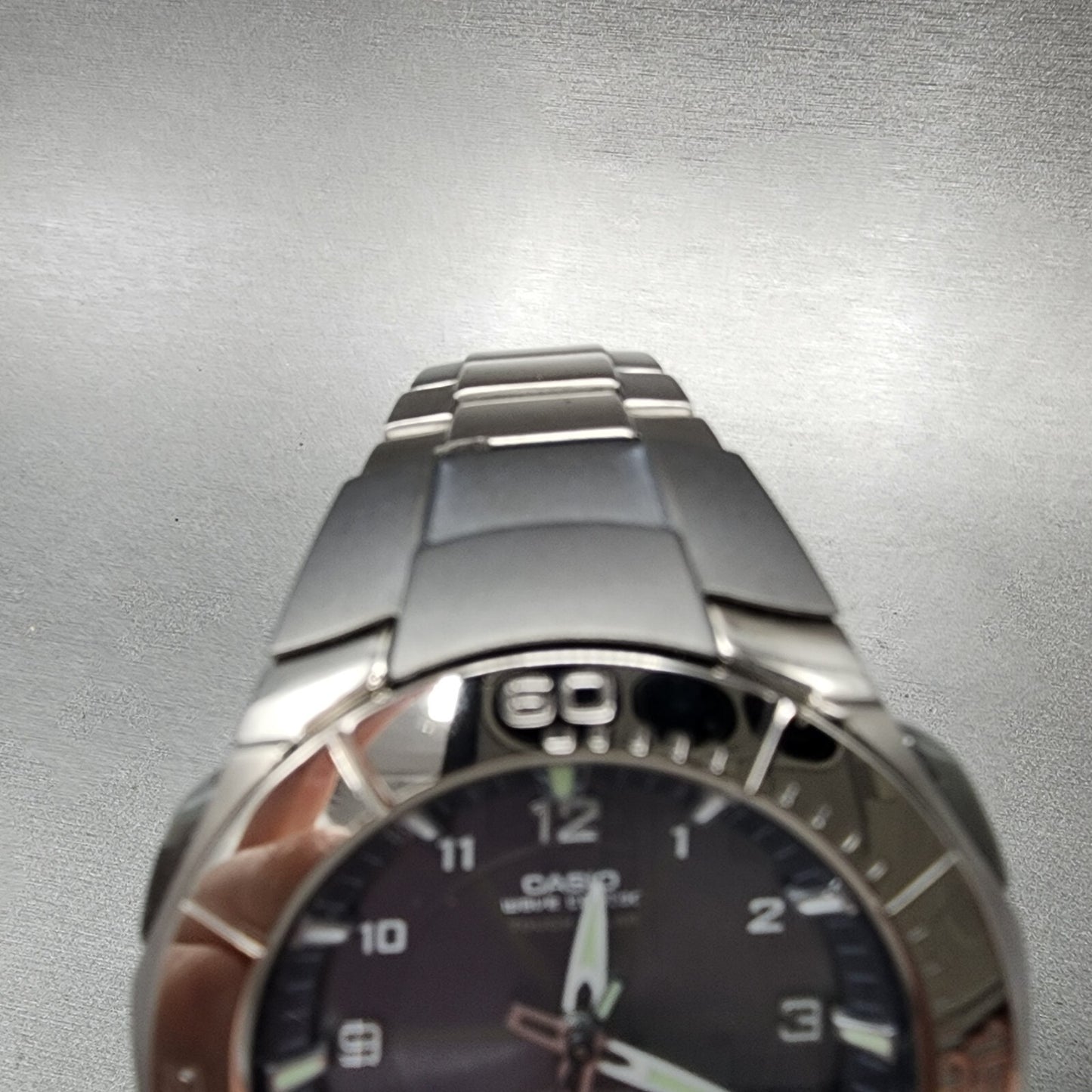 Casio Wave Ceptor WVA-410TJ Watch Men 43mm Analog Digital Titanium Alarm Works
