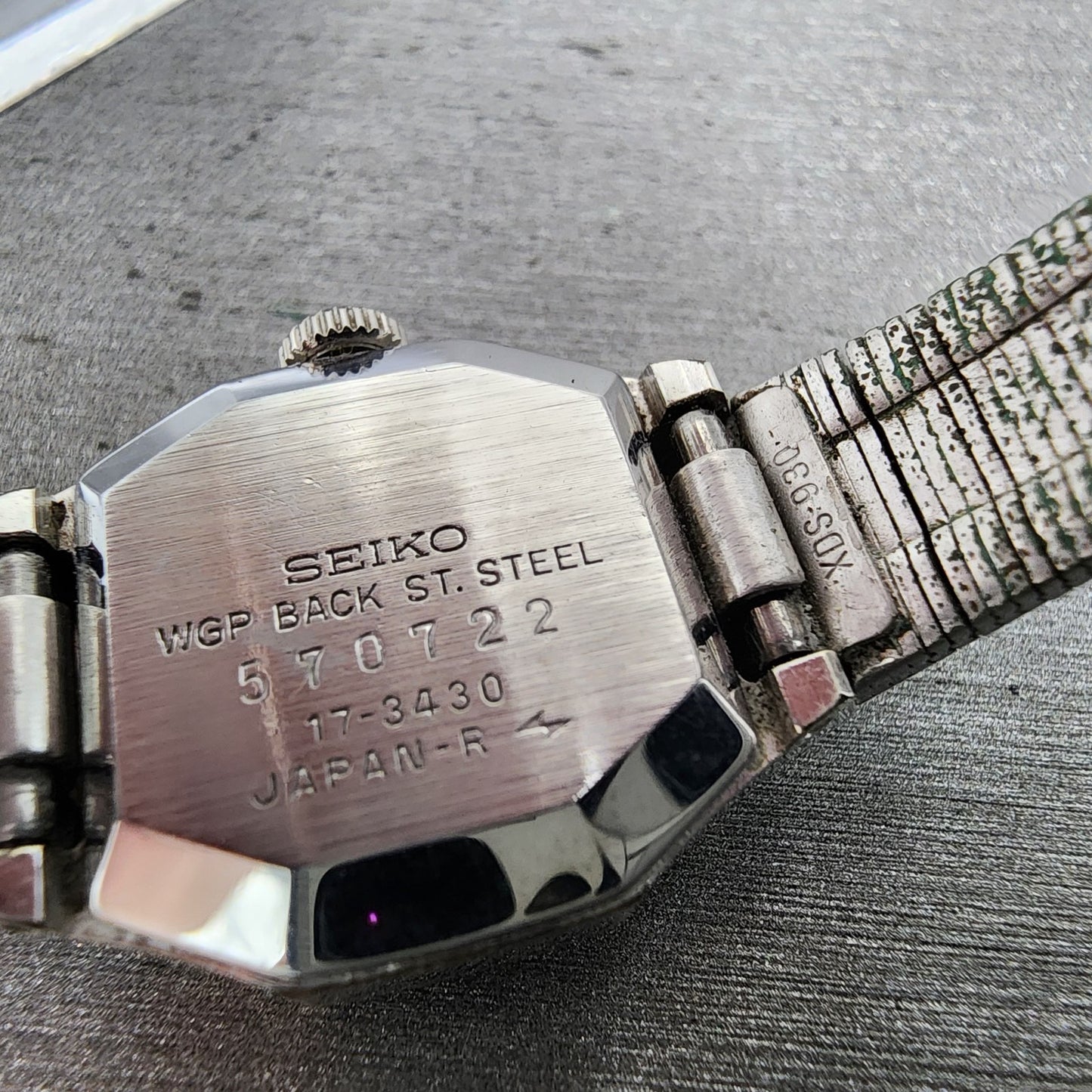 Seiko Watch Women 19mm Silver Dial Silver Tone Manual Octangon 17-3430 Runs