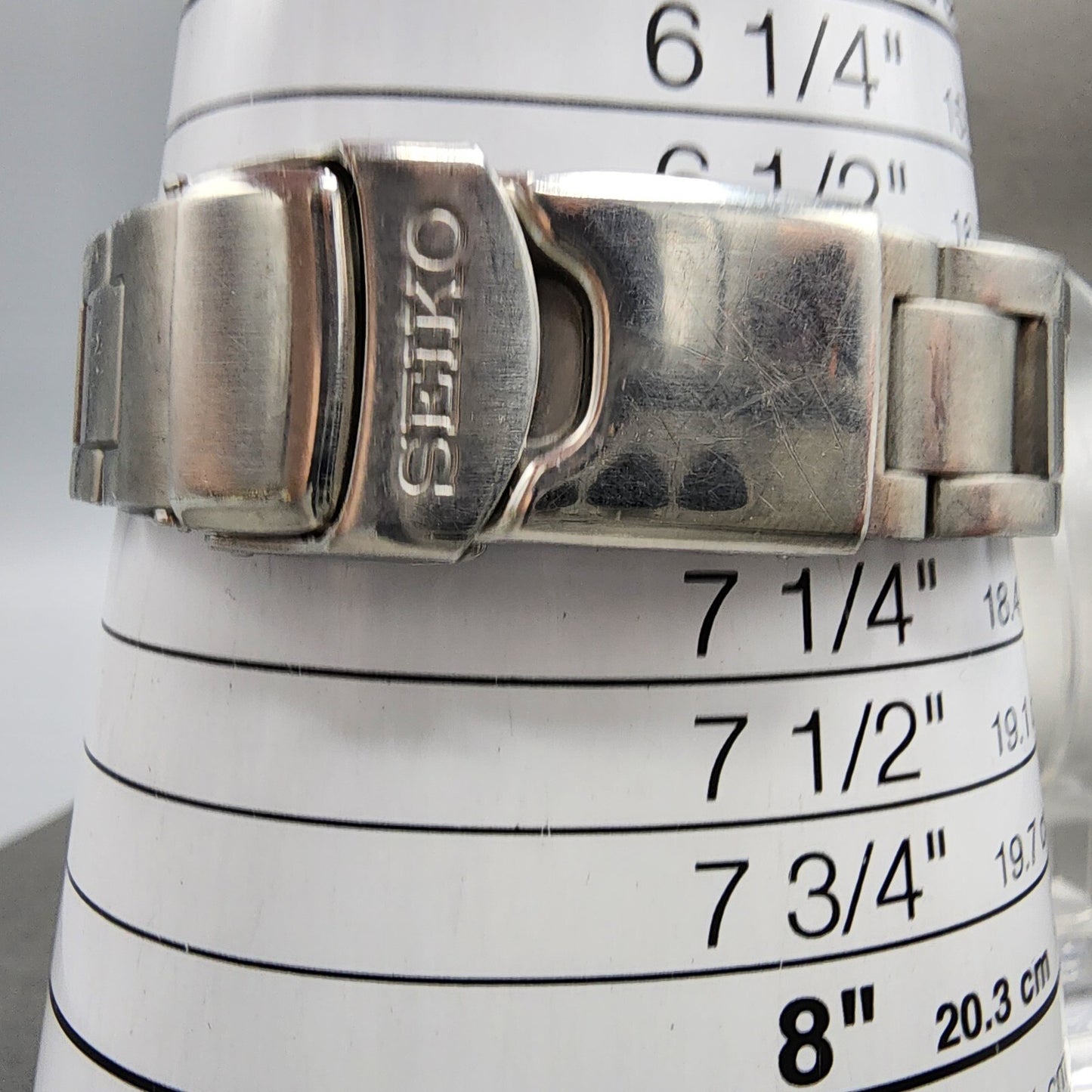 Seiko Chronograph Watch Men 38mm Gray Dial Silver Tone Date 7t32-9000 New Batt