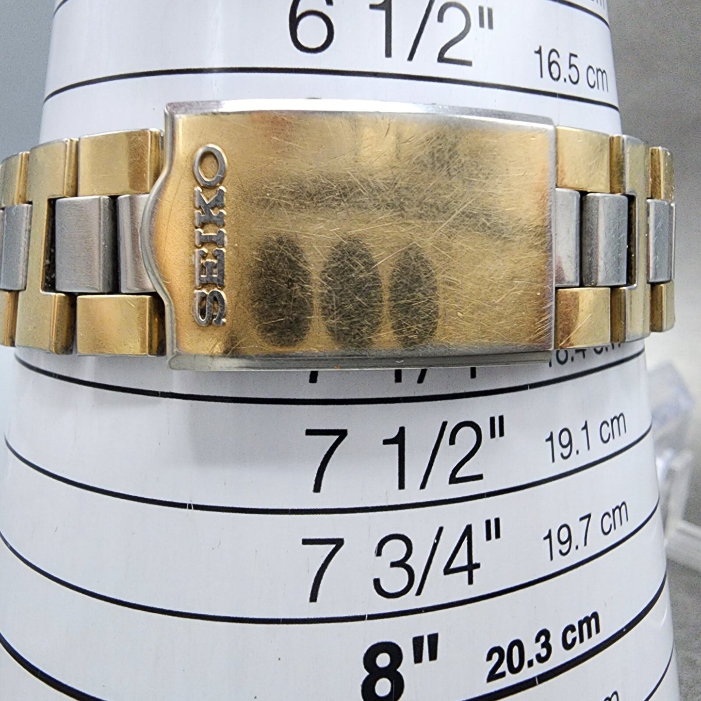 Seiko Automatic Watch Men 39mm Gold Dial Gold Tone Daydate Oval 7006-5009 Runs