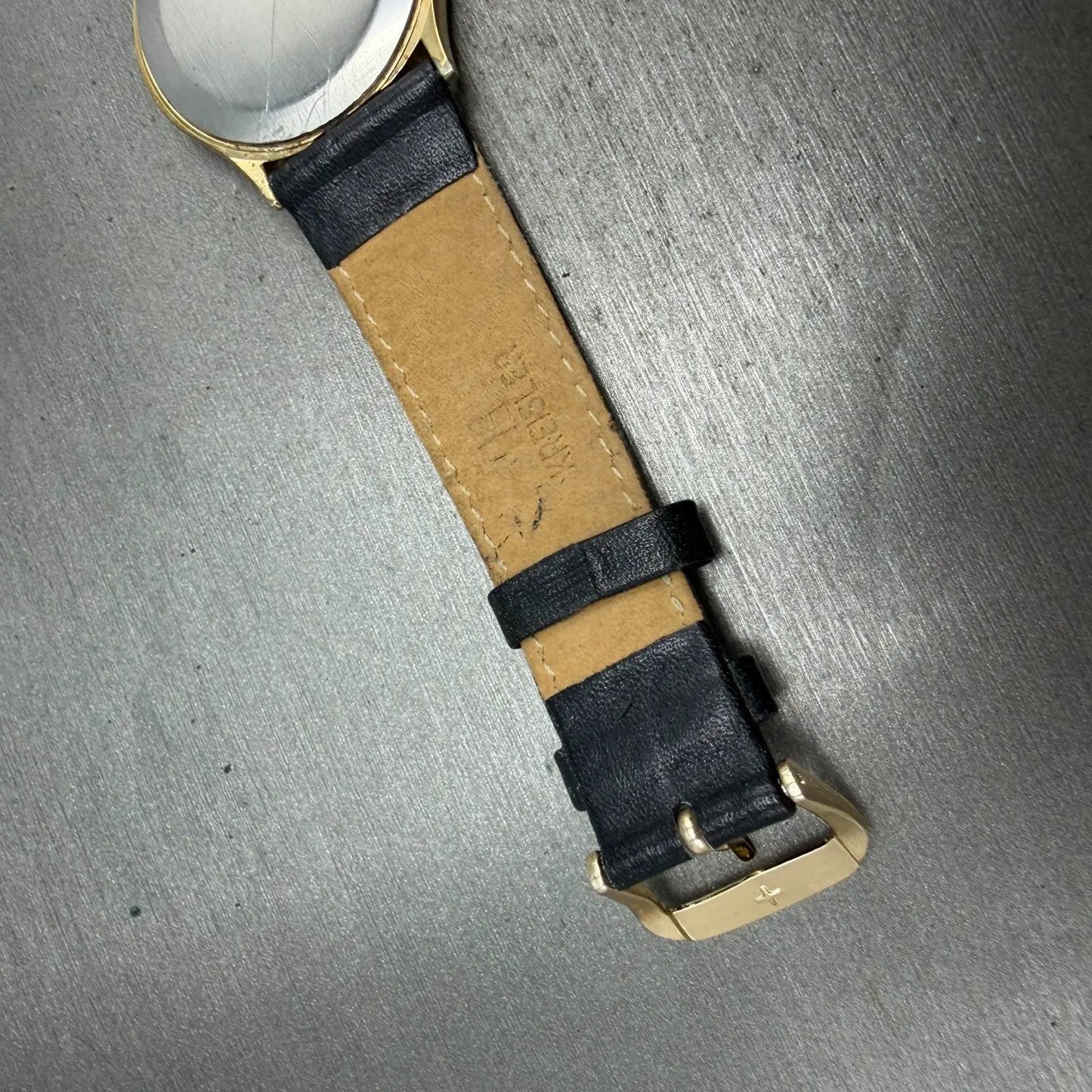 Seiko Watch Men 33mm Brown Dial Gold Tone Round 7800-8009 PARTS Vintage13