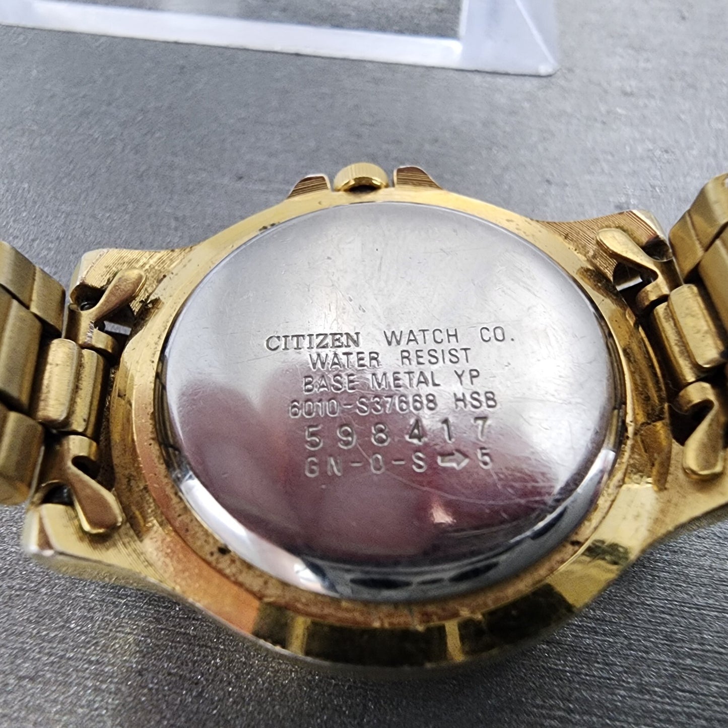 Citizen Watch Women 27mm White Dial Gold Tone Date 6010-S37668 New Battery