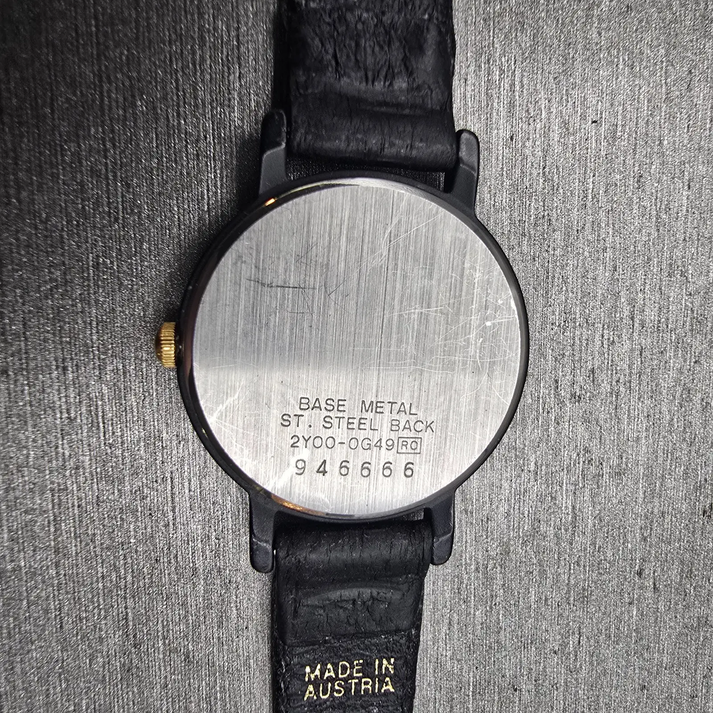 Seiko Watch Women 20mm Black Dial Black Tone Round 2Y00-0G49 New Battery Vintage10
