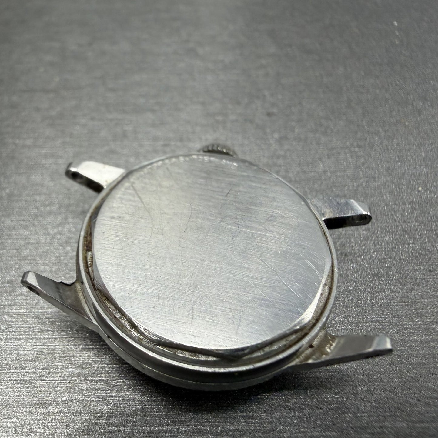 Movado Watch Women 24mm Cream Dial Silver Tone Round Manual Wind Military PARTS11